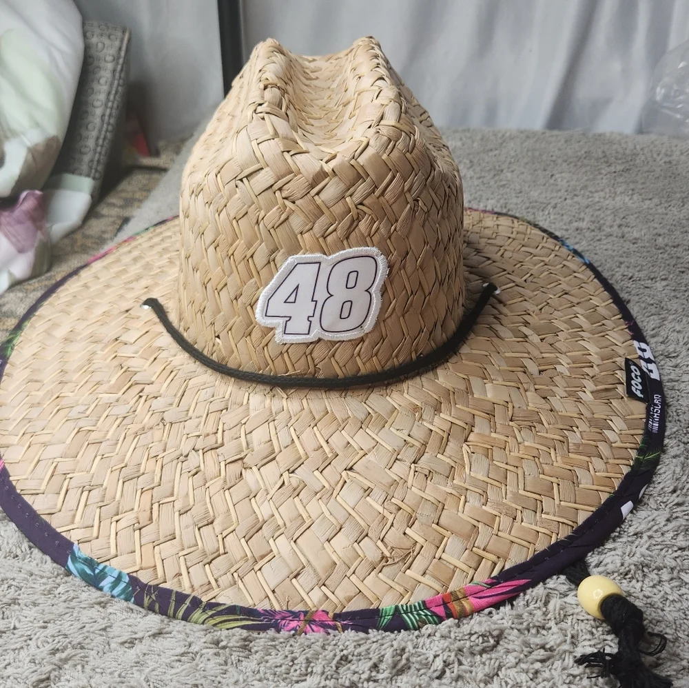 Nascar Tropical Straw Hat - Foco - Alex Bowman - 48